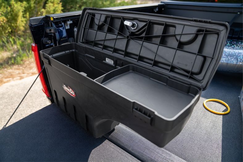 Toyota Tundra tool box swiveling storage box passenger side & driver